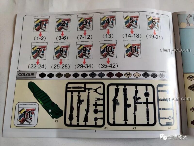 Tờ decal với các ký hiệu quân đội Đức cho mô hình xe tăng Sluban M38-B0859.