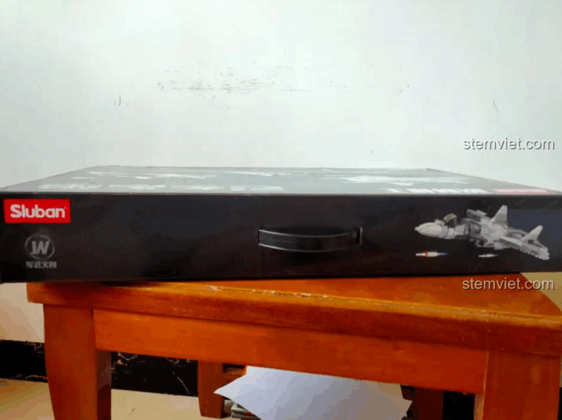 Kích thước mô hình máy bay chiến đấu Su-57 Sluban M38-B0986, đồ chơi lắp ráp Tiêm kích tàng hình Su-57, đồ chơi mô hình Máy bay quân sự Su-57, cho bé trai 6 tuổi, giá tốt