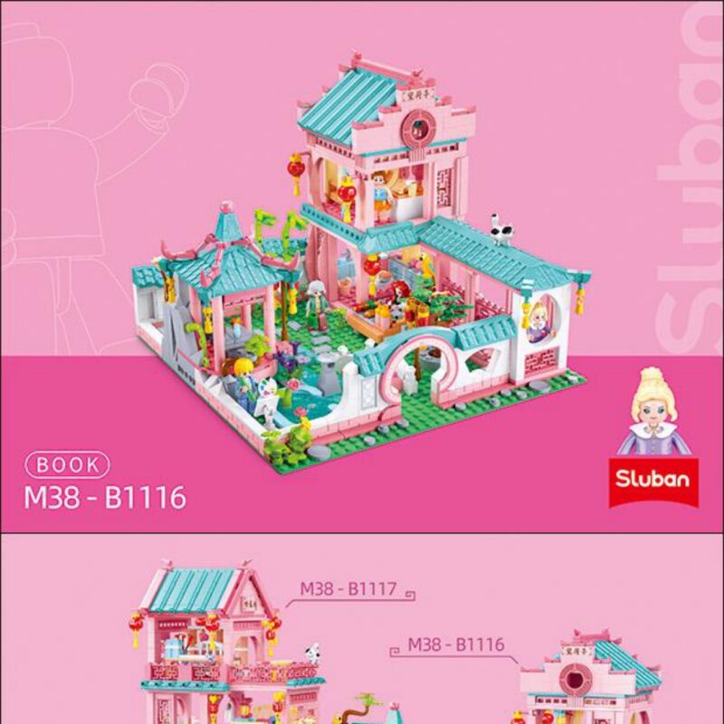 Biệt thự Vườn Xuân Sluban M38-B1116 sách lắp ghép Sluban M38-B1116 Ngôi nhà truyền thống