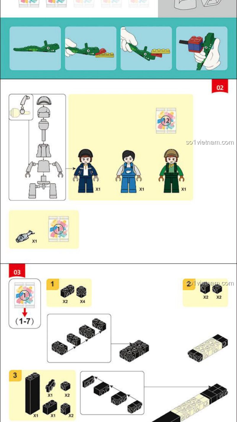 Mô hình tàu đánh cá Sluban M38-B1118 hướng dẫn Sluban B1118 Mô hình tàu đánh cá