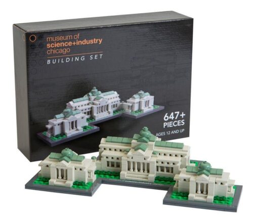 Bộ lắp ghép SOHOBricks MSI Bảo tàng Khoa học và Công nghiệp Chicago 647 mảnh ghép, đồ chơi mô hình kiến trúc tinh xảo cho thanh niên 12 tuổi trở lên, chất lượng cao.