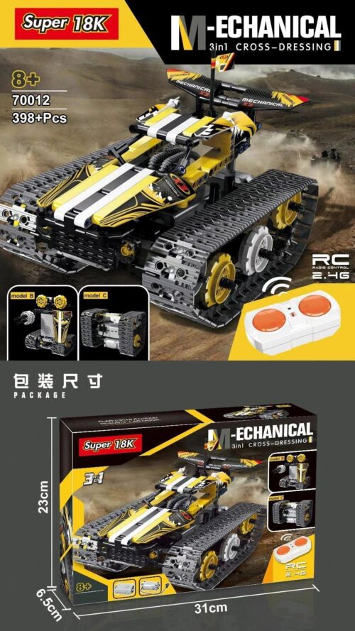 Bộ lắp ráp Xe Đua Robot Điều Khiển Từ Xa Super 18K 70012 cho bé trai 8 tuổi, chất lượng cao, giá tốt.