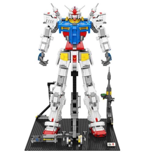 Bộ lắp ráp Gundam RX-78-2 Super 18K K80, mô hình robot cao 60cm cho bé trai 8 tuổi, giá rẻ.