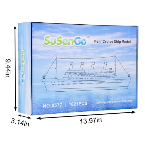 Hộp sản phẩm bộ lắp ghép Titanic SuSenGo M38-B0577