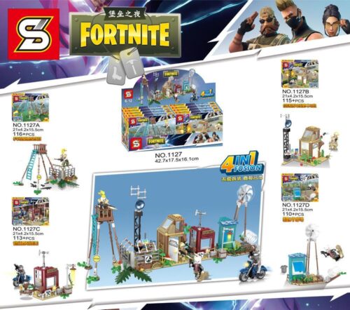 Bộ lắp ráp Fortnite SY 1127 454 mảnh ghép, đồ chơi mô hình Fortnite cho bé trai 6 tuổi, giá tốt.