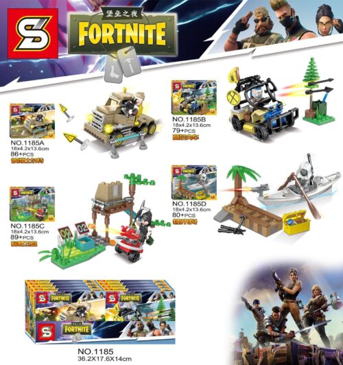 Cận cảnh bộ lắp ghép SY 1185A Xe Tải Peterbilt Fortnite, một trong 4 mẫu đồ chơi lắp ráp độc đáo từ chủ đề Fortnite, phù hợp bé trai 6 tuổi.