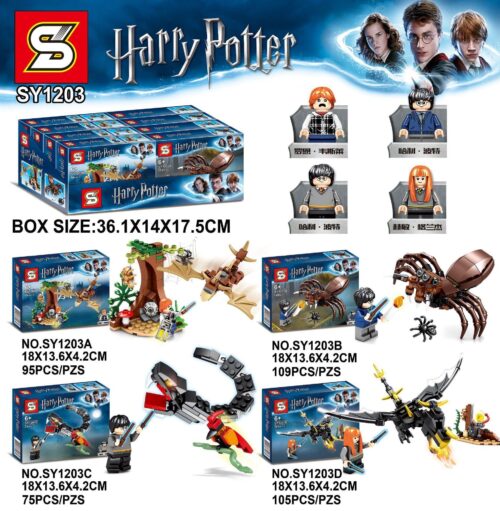 Bộ lắp ghép Harry Potter SY1203 với 384 mảnh, tái hiện các cảnh phép thuật, phù hợp cho bé trai và bé gái 6 tuổi trở lên, giá tốt.