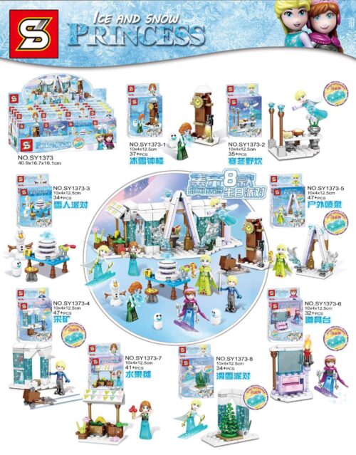 Bộ đồ chơi Công chúa Băng giá SY1373 cho bé gái 6 tuổi, bộ lắp ghép SY1373 Ice and Snow Princess chất lượng cao