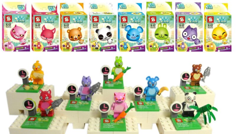 Minifigure Tiantian Ai Xiaochu SY, Nhân vật Happy Match SY-200, Minifigure Game Đáng Yêu 200, món quà tiết kiệm cho trẻ em