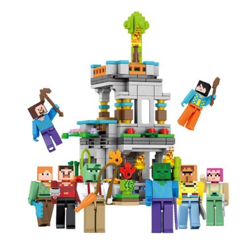 Bộ lắp ghép Thế giới Minecraft SY 5600, đồ chơi xếp hình sáng tạo cho bé trai 6 tuổi, giá rẻ.
