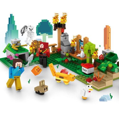 Bộ lắp ghép Thế Giới Pixel SY 5601 với các nhân vật Minecraft, cảnh quan đa dạng, phù hợp cho bé trai và bé gái 6 tuổi, giúp phát triển tư duy sáng tạo với giá tốt.