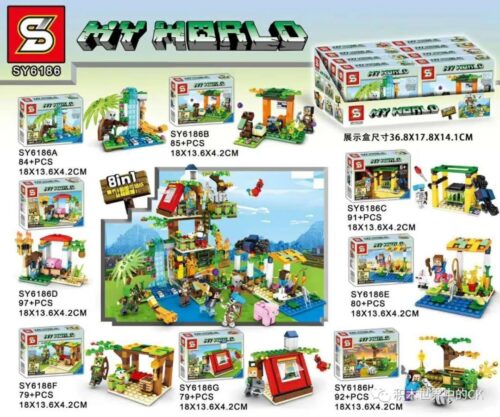 Bộ Lắp Ghép Thế Giới Minecraft SY6186 - Hộp sản phẩm