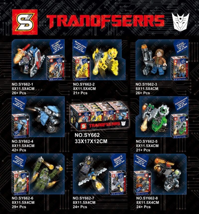 Bộ đồ chơi Robot Biến Hình SY, bộ lắp ghép Robot Transformers Jiazhi, đồ chơi lắp ráp cho bé trai 6 tuổi, chất lượng cao, giá tốt
