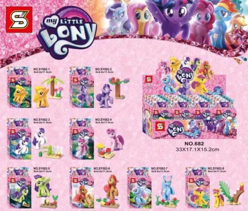 Bộ lắp ghép Ngựa Pony SY682-6 và bộ sưu tập My Little Pony SY, đồ chơi mô hình Ngựa Pony đáng yêu cho bé gái 6 tuổi, giá tốt.