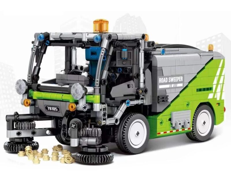 Bộ đồ chơi SY 73500 Xe quét đường điều khiển từ xa, mô hình xe công trình thành phố chất lượng cao cho bé trai 6 tuổi, giá tốt.