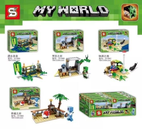 Bộ lắp ghép Minecraft SY786C cảnh nhỏ thế giới của tôi, đồ chơi mô hình JIAZHI SY786A, SY786B, SY786D, bộ đồ chơi SY786, đồ chơi giáo dục cho bé trai 6 tuổi, giá tốt.