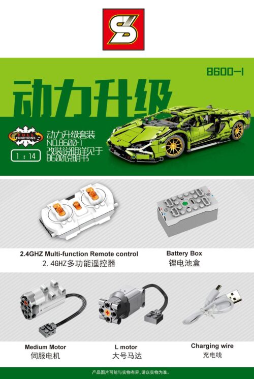 SY 8600 Lamborghini Sián FKP 37 bộ đồ chơi điều khiển từ xa màu xanh lá