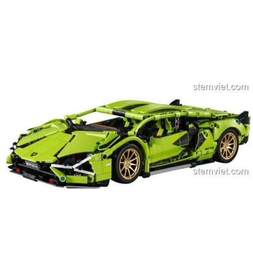 SY 8600 Lamborghini Sián FKP 37 bộ lắp ghép siêu xe tốc độ màu xanh lá