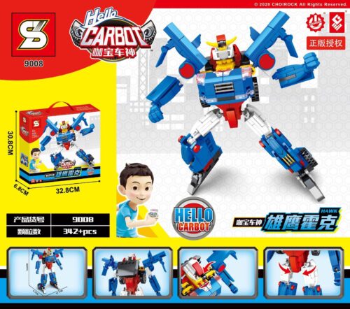 Bộ đồ chơi Robot biến hình Hello Carbot Hawk SY 9008 cho bé trai 6 tuổi, mô hình 2 trong 1 biến hình từ xe thành robot, chất lượng cao giá tốt.