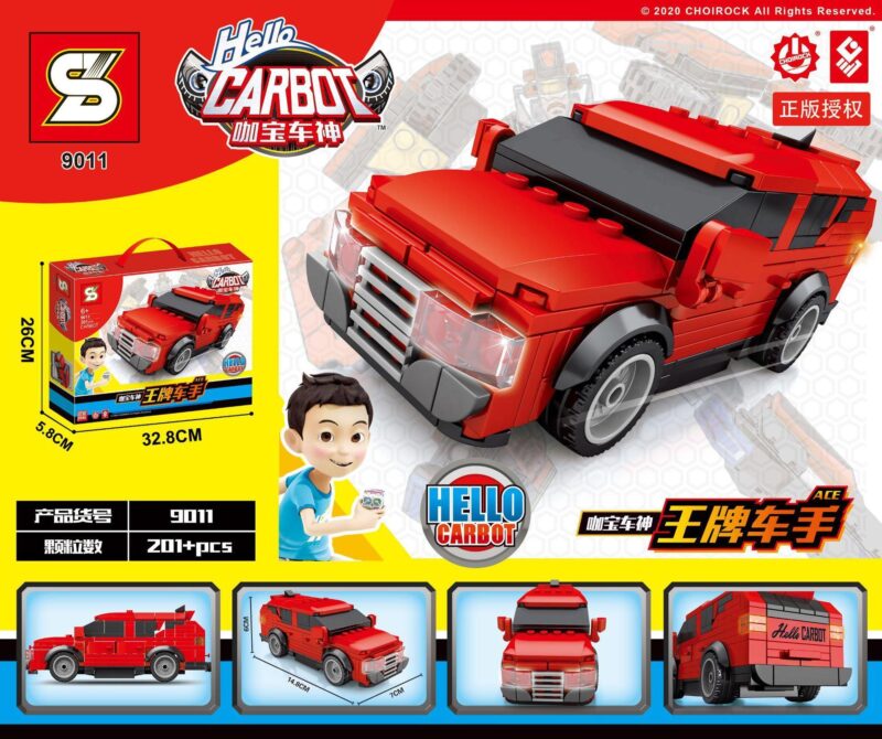 Bộ lắp ghép Xe Hello Carbot SY 9011 biến hình 2 trong 1 có đèn LED, đồ chơi lắp ráp Robot Hello Carbot JIAZHI cho bé trai 6 tuổi giá tốt