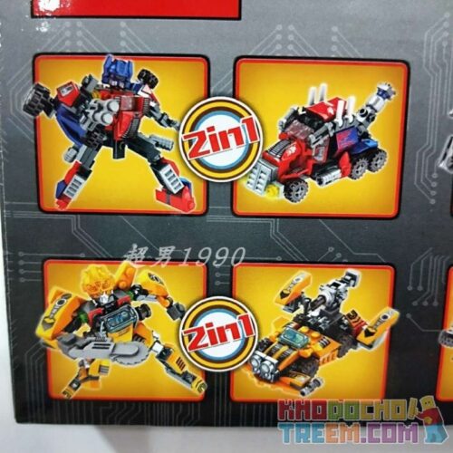 Mô hình đồ chơi SY 1275 Megatron và Barricade biến hình thành máy bay và xe cảnh sát, quà tặng sáng tạo cho bé.