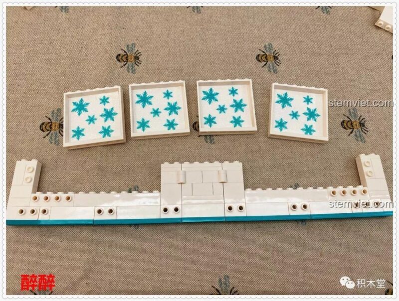 Ảnh review quá trình lắp ráp bộ lắp ghép SY6579 Sách Lâu Đài Băng Giá Công Chúa Băng Tuyết II, đồ chơi mô hình cho bé gái 6 tuổi, đáng tiền