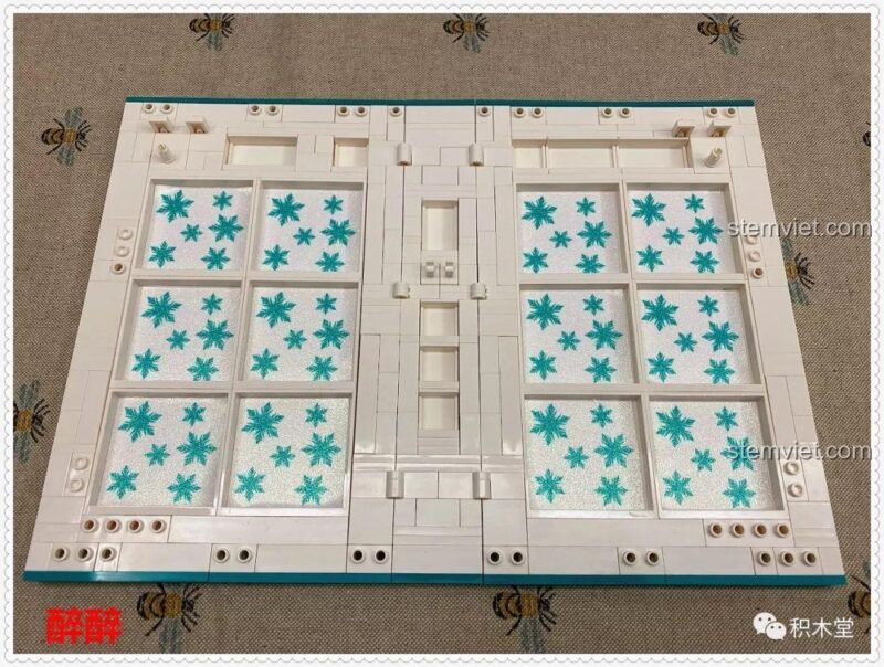 Ảnh review quá trình lắp ráp bộ lắp ghép SY6579 Sách Lâu Đài Băng Giá Công Chúa Băng Tuyết II, đồ chơi lắp ráp cho bé gái 6 tuổi, giá hời
