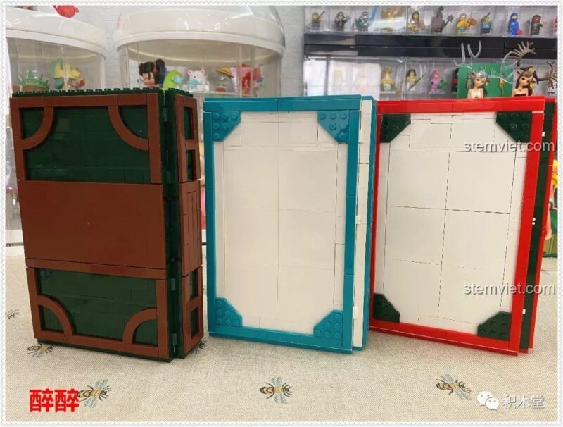 Ảnh review mô hình hoàn chỉnh bộ lắp ghép SY6579 Sách Lâu Đài Băng Giá Công Chúa Băng Tuyết II mở ra, đồ chơi lắp ghép cho bé gái 6 tuổi, chất lượng ổn định