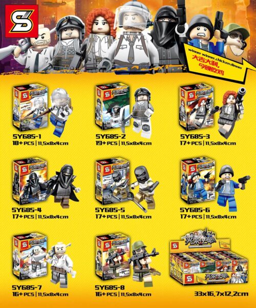 Set đồ chơi Minifigure sinh tồn, Minifigure lính Battle Royale SY. Minifigure lính Battle Royale SY685-1 cho bé trai 6 tuổi, chất lượng cao, giá tốt.