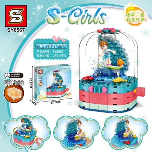 SY6567 Bộ đồ chơi S-Girls Đèn LED Hộp Pha Lê