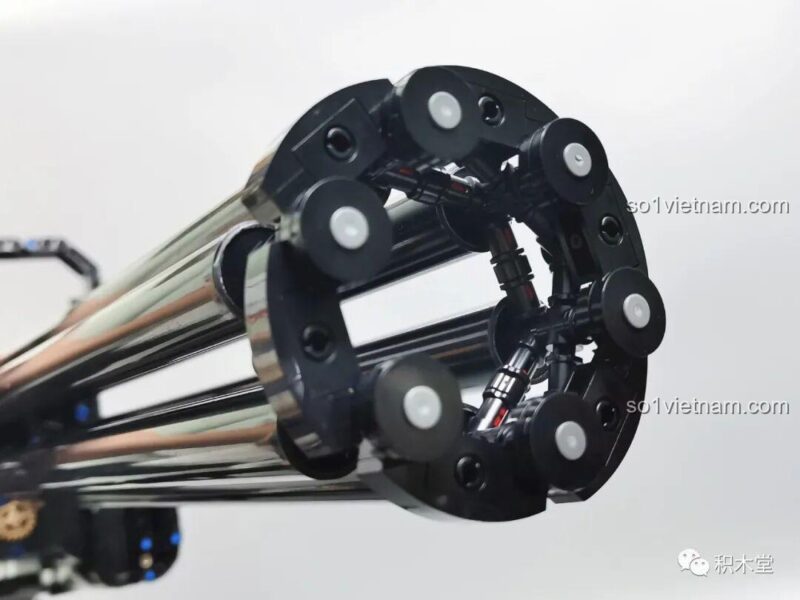 đồ chơi lắp ráp Khẩu súng Gatling, bộ lắp ghép T2036 Súng Gatling, Taigao Le T2036, Súng Gatling lắp ráp Taigao Le, cơ chế xoay, động cơ pin có sẵn, bắn đạn nhựa, cho bé trai 8 tuổi, giá tốt
