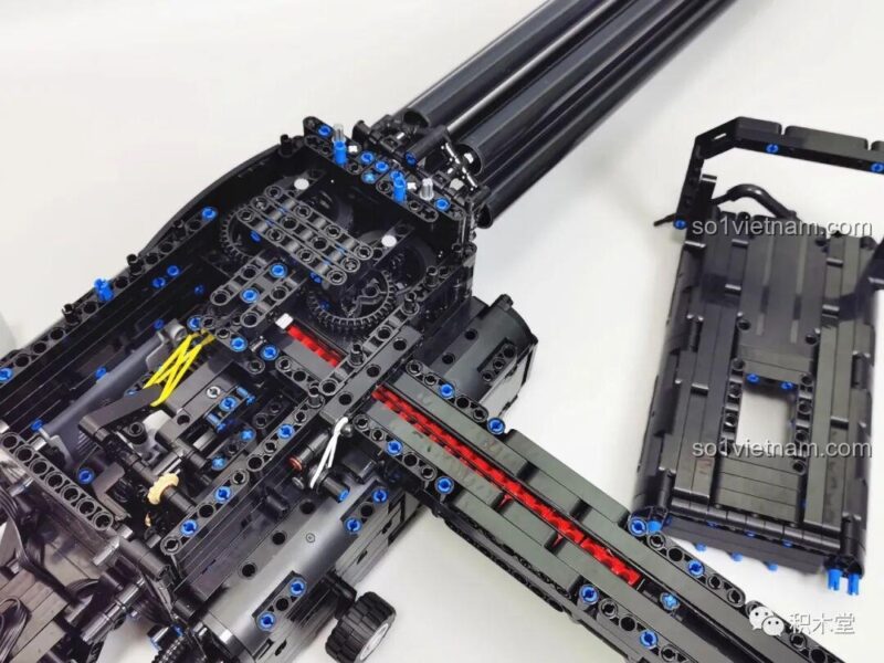 Đồ chơi súng Gatling T2036, Mô hình súng máy Gatling, đồ chơi xây dựng Súng Gatling đồ chơi, T2036 Súng Gatling lắp ráp, sơ đồ đường đạn, động cơ pin có sẵn, bắn đạn nhựa, cho bé trai 8 tuổi, giá tốt
