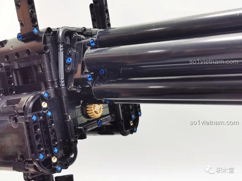 Đồ chơi súng Gatling T2036, Mô hình súng máy Gatling, đồ chơi xây dựng Súng Gatling đồ chơi, T2036 Súng Gatling lắp ráp, chi tiết cơ chế xoay, động cơ pin có sẵn, bắn đạn nhựa, cho bé trai 8 tuổi, giá tốt