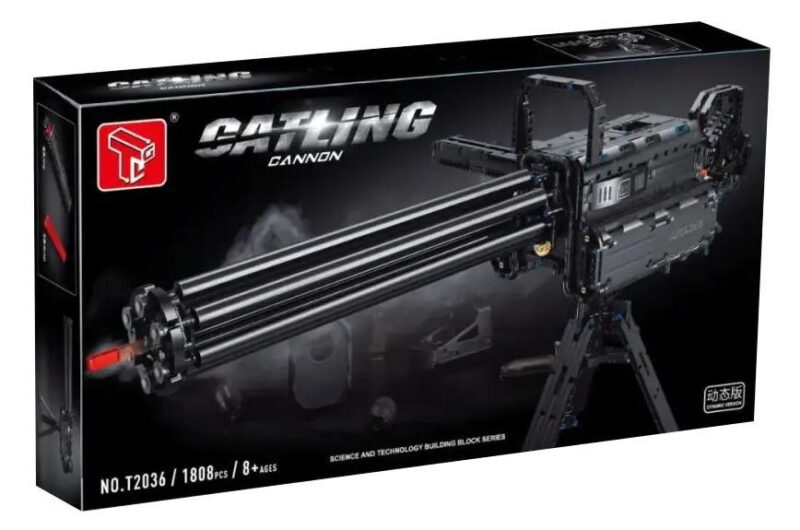 bộ lắp ghép Súng Gatling, đồ chơi lắp ráp Súng máy Gatling, mô hình súng Gatling Taigao Le T2036, động cơ pin có sẵn, bắn đạn nhựa, cho bé trai 8 tuổi, giá tốt