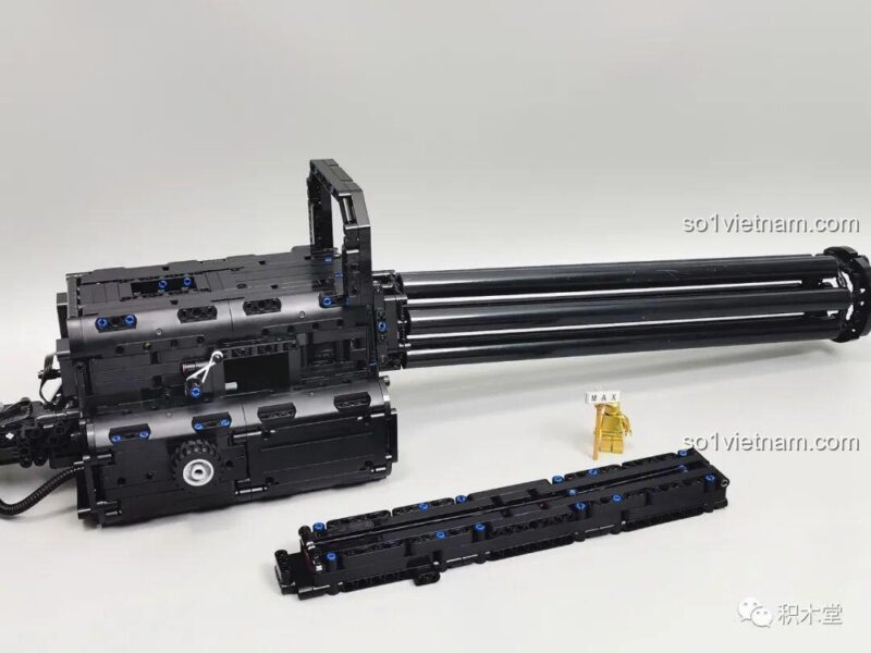 Đồ chơi súng Gatling T2036, Mô hình súng máy Gatling, đồ chơi xây dựng Súng Gatling đồ chơi, T2036 Súng Gatling lắp ráp, lắp ráp thân súng, động cơ pin có sẵn, bắn đạn nhựa, cho bé trai 8 tuổi, giá tốt