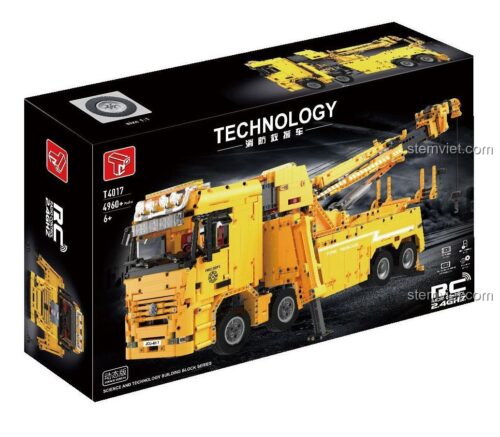 Hộp bộ lắp ráp Taigao Le T4017 Xe Cứu Hộ Đa Năng màu vàng, 4960 chi tiết, đồ chơi mô hình Taigao Le T4017, cho bé trai 6 tuổi