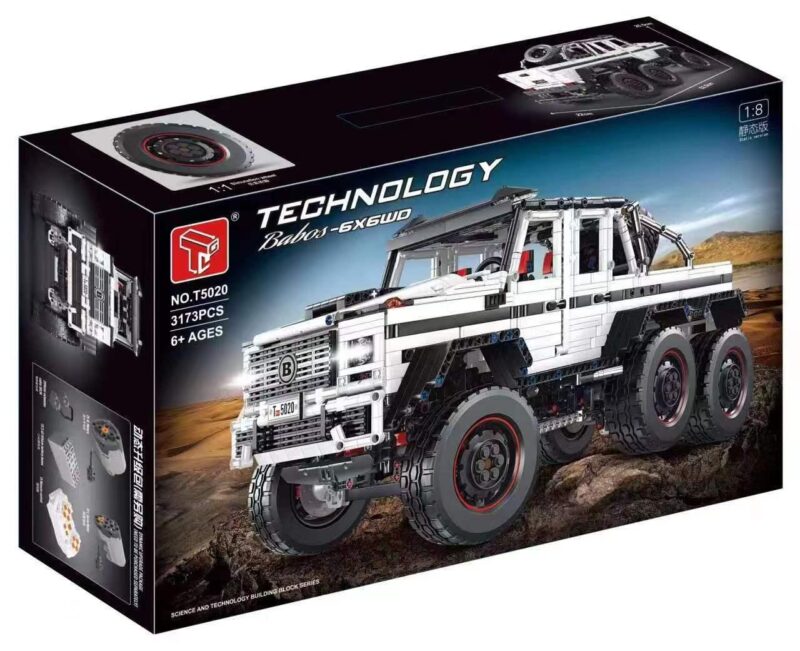 Bộ lắp ráp Taigao Le T5020B Xe Mercedes G63 AMG 6X6 tỉ lệ 1:8, đồ chơi mô hình Taigao Le T5020B cho bé trai 8 tuổi, giá tốt