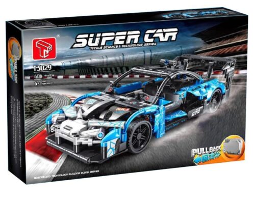 Hộp sản phẩm bộ lắp ráp Siêu xe McLaren Senna GTR Taigaole T3029, đồ chơi cho bé trai 6 tuổi, giá rẻ.