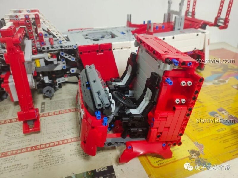 Quá trình lắp ráp bộ đồ chơi mô hình Xe Cứu Hỏa Taigaole T4007, cabin xe cứu nạn 5030 mảnh