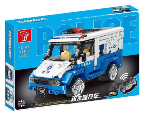 Hộp sản phẩm bộ đồ chơi Xe Cảnh Sát SWAT Tốc Độ Cao Điều Khiển Từ Xa TaigaoLe T4031