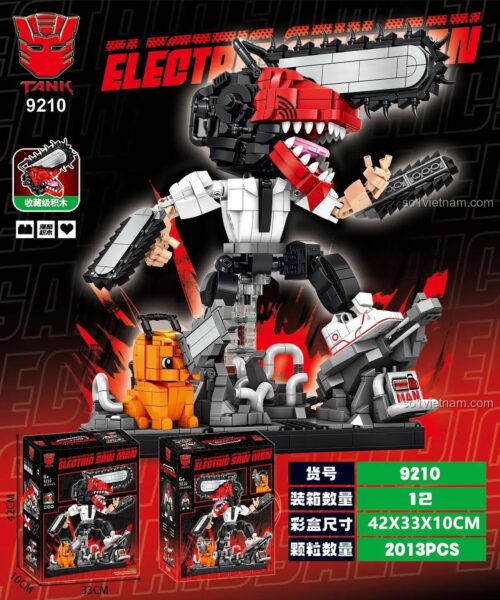 Mô hình TANK 9210 Electric Saw Man sau khi lắp ráp