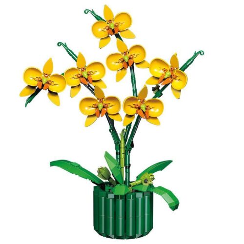 Bộ lắp ghép Hoa Lan Hồ Điệp Vàng TEC Creators 3008, đồ chơi mô hình hoa lan cho bé gái 8 tuổi, quà tặng trang trí nhà cửa giá tốt