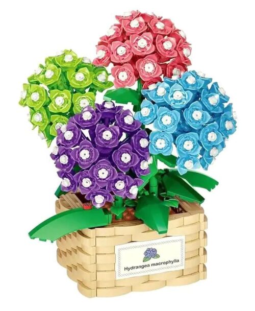 bộ đồ chơi Giỏ Hoa Cẩm Tú Cầu TEC CREATORS 3029 màu sắc tươi mới, phù hợp bé gái 8 tuổi, giá tốt