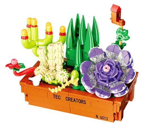 bộ lắp ghép Vườn Cây Cảnh Đa Sắc TEC Creators 6013, mô hình trang trí màu sắc tươi sáng, cho bé gái 8 tuổi, giá tốt