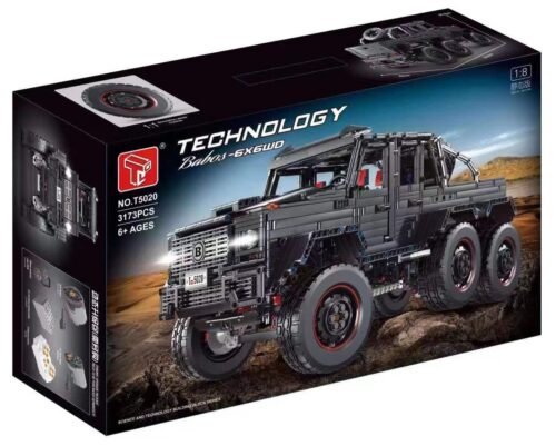 Hộp bộ lắp ráp Mô hình Mercedes-Benz G63 AMG 6x6 TECHNOLOGY T5020A, đồ chơi mô hình xe địa hình 6 bánh G63 AMG cho bé trai 8 tuổi, giá tốt.