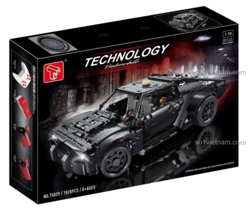 hộp bộ khối lắp ghép TGL T5029, đồ chơi xây dựng Xe chiến đấu của Batman, giá rẻ cho bé trai 8 tuổi