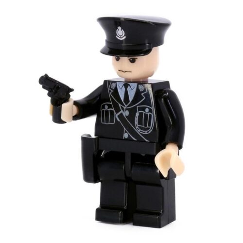 Cận cảnh minifigure Giang Đại Vệ Tiny ATBFS003, nhân vật cảnh sát Hồng Kông trong phim Săn Diều 1982, món đồ chơi mô hình cho người hâm mộ trên 18 tuổi.