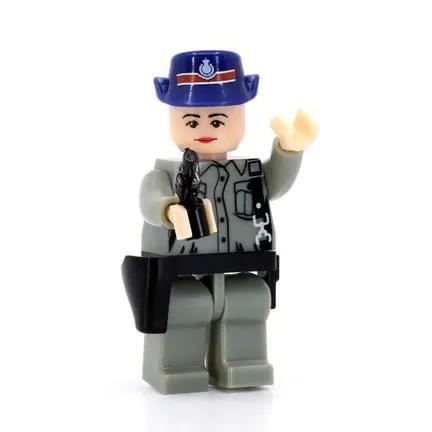bộ đồ chơi Minifigure Chu Tố Nga Tiny ATBFS011, nhân vật cảnh sát Hong Kong, đồ chơi mô hình cho bé gái 12 tuổi, giá tốt