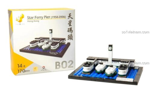 Hộp sản phẩm Mô hình Bến phà Star Ferry Tiny ATBRC010, tái hiện lịch sử với 170 chi tiết, phù hợp thanh niên 14 tuổi