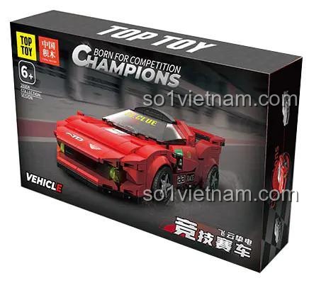 Hộp sản phẩm bộ đồ chơi xe đua TOP TOY 28004